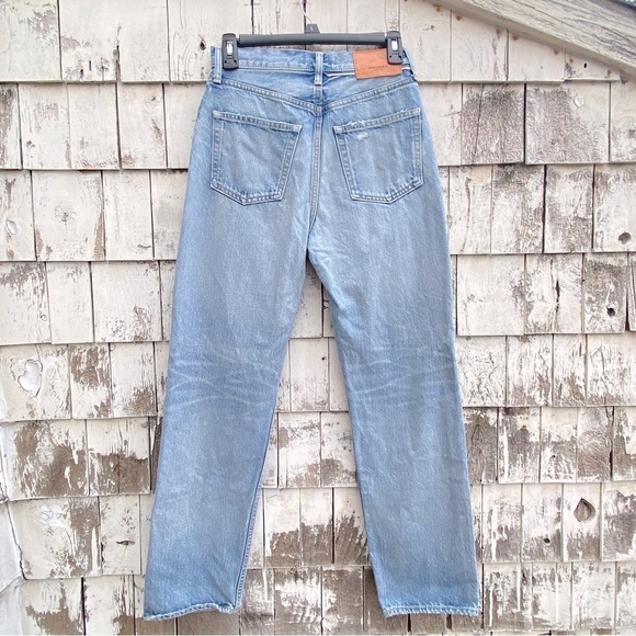 Moussy Vintage Tifton Wide Straight Light Blue Jeans - Picture 5 of 8